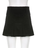 Kurze schwarze minimalistische koreanische Rock