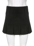 Kurze schwarze minimalistische koreanische Rock