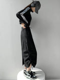 Y2k Cargo Grey Long Skirt