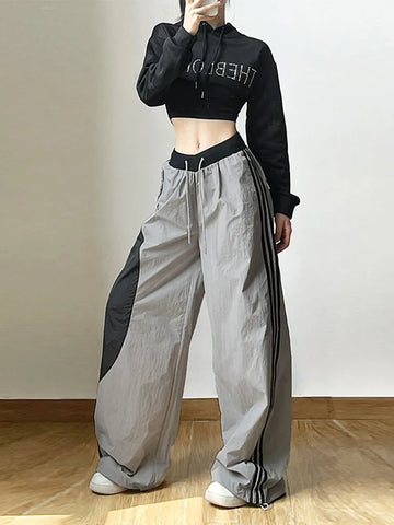 Oversize Techwear-Cargohosen im Koreanischen Stil für einen Edgy Look