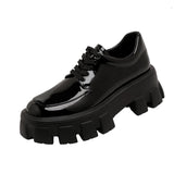 90's Grunge Plateauschuhe aus Kunstleder