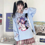 Kawaii Harajuku Sweatshirt mit Langarm für den ultimativen E-Girl Style