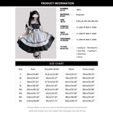 Set Maid Uniform Japanisch Schwarz Weiß Kleid Frauen