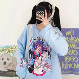 Kawaii Harajuku Sweatshirt mit Langarm für den ultimativen E-Girl Style