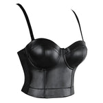 Gotik Corsagentop Push-Up Bustier für einen Ausdrucksvollen Stil