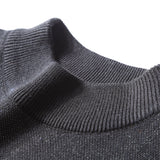 Schwarzer Grunge-Pullover mit verrücktem Umriss-Menschendruck