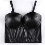 Gotik Corsagentop Push-Up Bustier für einen Ausdrucksvollen Stil