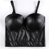 Gotik Corsagentop Push-Up Bustier für einen Ausdrucksvollen Stil