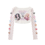 Trendiges Y2K Crop-Top im Kawaii-Lolita-Stil für moderne Ästhetik