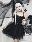 Lolita Gothic Spitze A-Linie Korsettkleid