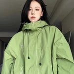 Mädchen Jacke Oversized Kapuz im Gorpcore-Look