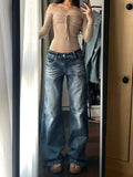 Vintage Y2K High-Waist Schlaghosen für einen Trend-Look