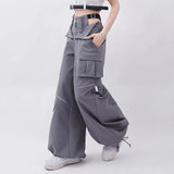 Y2K Streetwear High-Waist Cargohosen mit Hollow-Out Design