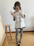 Kawaii Süßes T-Shirt im Harajuku Stil mit manga-Print