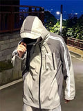 Gorpcore Kapuzenjacke für Frauen Oversize Windbreaker im japanischen Techwear-Stil