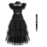 Mittwoch Addams Kleid Stil gothic und choker