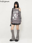 Strapazierfähiger Oversized Pullover mit „UNKNOWN“-Druck