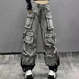 Y2K Multi-Pocket Cargo Pants für den ultimativen Streetwear-Loo