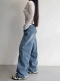 Stylische Wide-Leg Jeanshose im acubi-Streetwear-Look