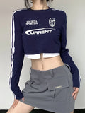 Damen Crop Top im Retro E-girl stil