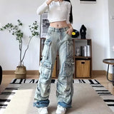 Y2K Multi-Pocket Cargo Pants für den ultimativen Streetwear-Loo