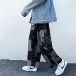 Y2K Patchwork Cargohose in Oversize Denim Jean