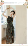 Chinesisches Blumen-Jacquard-Kleid