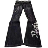 Stylische Harajuku Hohe Taille Jeans für Frauen mit E-Girl Flair