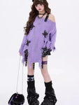 Coquette Oversize Pullover im Harajuku Design