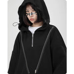 Unisex Y3K Zipper-Hoodie mit lässigem Design