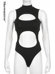 Techwear E-Girl Bodysuit Daring Cut-Out Design für einen Kühnen Loo