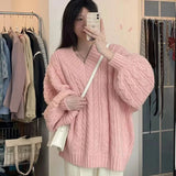 Gemütlicher Oversized Strickpullover im HarajukuStil für den Herbst/Winter