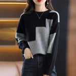 Crewneck Tops Jumper Korean Women's Sweater for Women Knitted