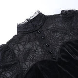 Gothic-Top mit faszinierendem Spitzen-Desig