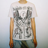 Gothic-Skull-T-Shirt mit großem Print - Oversize Rundhals