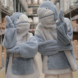 Kuscheliger Hai-Kapuzenpullover im Softgirl-Stil – Oversize und Trendy