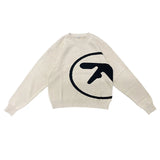 Pullover im Y2K-Stil mit Aphex Twin Design