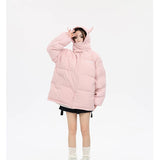 E-Girl Winterjacken mit Teufelshörnern – Hip-Hop Puffer Coats