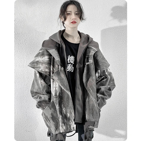 Unisex Y3K Funky Cargo-Jacke Oversized Techwear