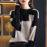 Crewneck Tops Jumper Korean Women's Sweater for Women Knitted