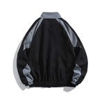 Oversize Hip-Hop Jacke im Y2K-Stil mit Reißverschluss