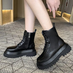 Schwarze Biker Boots für Frauen