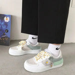 Verspielte Daisy Sneakers Charmante Soft-Girl Schuhe mit Rutschfestigkeit