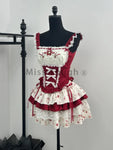 Süßes Gothic Lolita Set mit Spitze und SchleifenTop & Rock