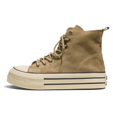 Emo stilHochwertige braune Canvas High-Top Sneaker