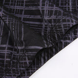 Feen Grunge Karomuster gedruckt schwarz und grau lange Rock