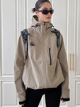 Y2K Vintage Windbreaker Jacke – Lässiger Herbst-Look für Damen