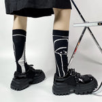 E-Girl Plateau-Sneaker mit Chunky Heels