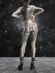 Futuristischer Y3K-Kampfrüstung-Cosplay-Jumpsuit Cyberpunk Bodysuit