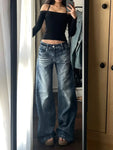 Vintage Y2K High-Waist Schlaghosen für einen Trend-Look